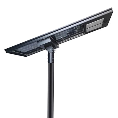 Bi-faciaal zonnepaneel straatlicht